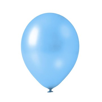 Balony 27cm [100] metalik NIEBIESKIE