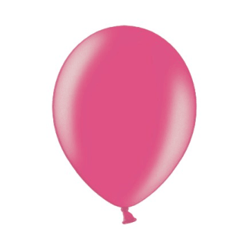 Balony 27cm [100] metalik RÓŻOWE CIEMNE