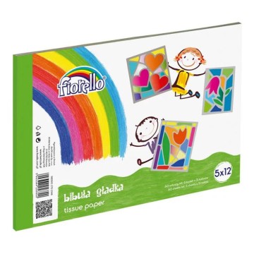 Bibuła gładka FIORELLO A4 blok [5 x12]