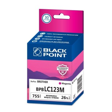 Cart. BROTHER LC 123 magenta BLACKPOINT