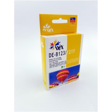 Cart. BROTHER LC 123 żółty WOX