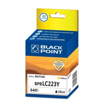 Cart. BROTHER LC 223 yellow BLACKPOINT (640)