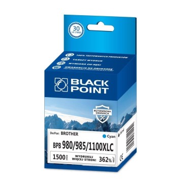 Cart. BROTHER LC 980 XL cyan BLACKPOINT (1.500)