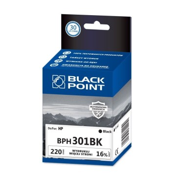 Cart. HP 301 czarny BLACKPOINT (220)