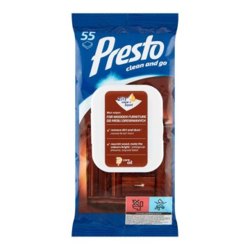 Chusteczki czyszczące PRESTO [55] do mebli
