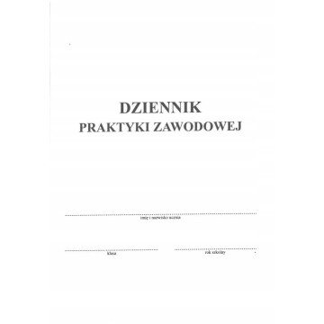 Druk- Dziennik praktycznej nauki zawodu TYPOGRAF