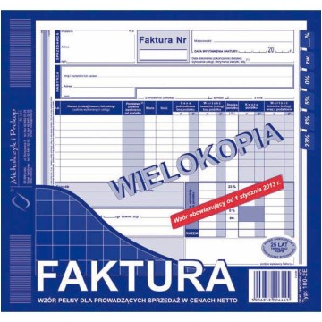 Druk- Faktura 2/3 A4 wielokopia MIPRO