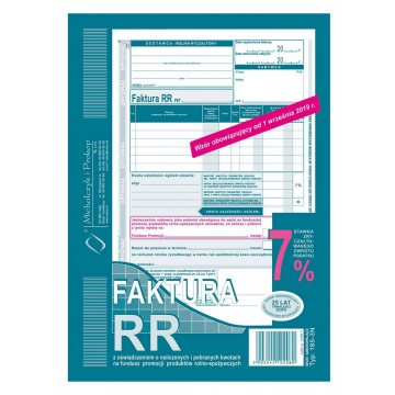 Druk- Faktura VAT RR A5 MIPRO