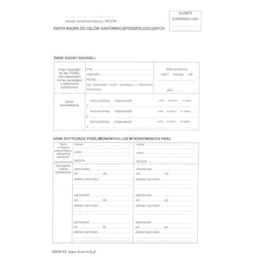 Druk- Karta badań do sanitar-epid A3 do A4 [100]