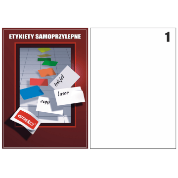 Etykiety samop. A4 EMEKO [100] 210/297 półbłyszcz.