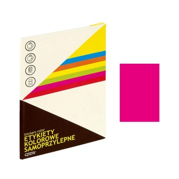 Etykiety samop. A4 GRAND [25] różowe