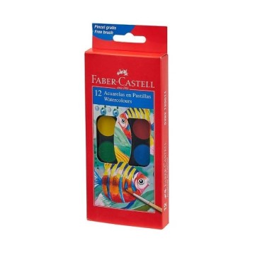 Farby akwarelowe FABER CASTELL [12] mała kasetka