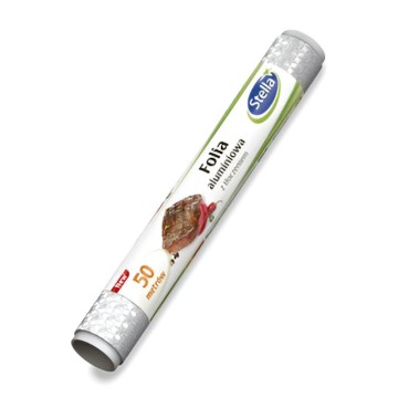 Folia aluminiowa STELLA w gwiazdki 50m