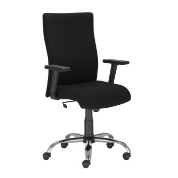 Fotel WILLIAM R STEEL czarny (kółka pow. miękkie)