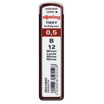 Grafity ROTRING 0,5 B (fiolka)