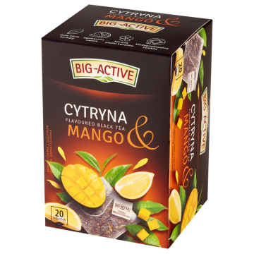 Herbata BIG-ACTIVE [20] czarna cytryna i mango