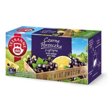 Herbata TEEKANNE [20] czarna porzeczka z cytryną