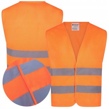 Kamizelka PROOF siatkowa pomarańczowa L