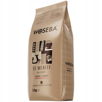 Kawa ziarnista WOSEBA TI MERITI CREMA E AROMA 1kg