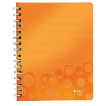 Kołonotatnik w kratkę A4/80 LEITZ Wow pomarańczowy