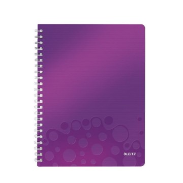 Kołozeszyt A4 LEITZ PP WOW fioletowy