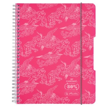 Kołozeszyt HERLITZ ECO PP COLORS A5 80k różowy