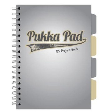 Kołozeszyt PUKKA PAD GREY DESIGN B5 szary