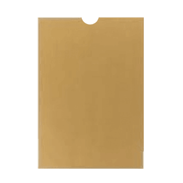 Koperty B5 BEZ KLAPY brąz [500] (KARTON)