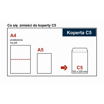 Koperty konfekcjonowane C5 HK białe [50]