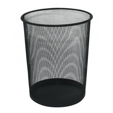 Kosz na śmieci METAL CZARNY 19L okrągły Q-CONNECT