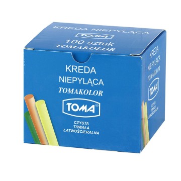 Kreda kolorowa TOMA okrągła niepyląca [100]