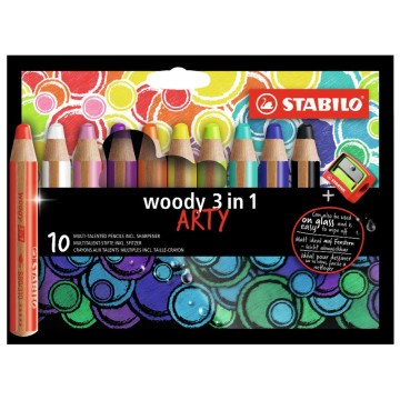 Kredki akwarelowe STABILO WOODY [10]