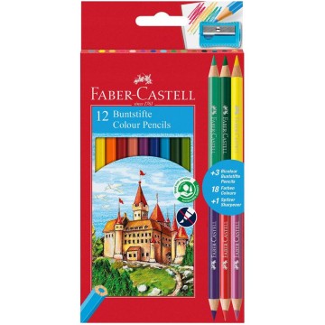 Kredki ołówkowe FABER CASTELL ZAMEK [12+3]