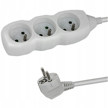 Listwa zasilająca ESPERANZA 3 gniazda 1,5m biała