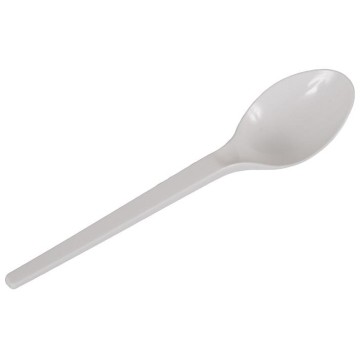 Łyżki plastikowe 16,5cm biała [100]