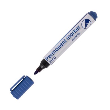 Marker permanentny D.RECT OFFICE okrągły niebieski