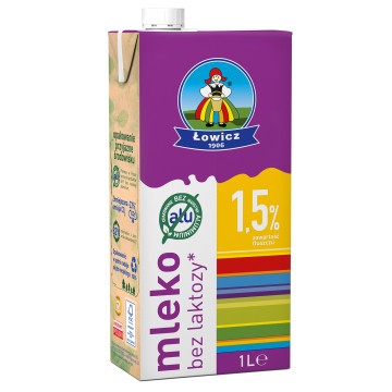 Mleko ŁOWICZ 1,5% 1L bez laktozy