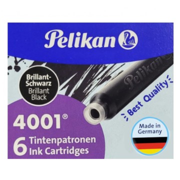 Naboje PELIKAN TP/6 [6] (krótkie) czarne