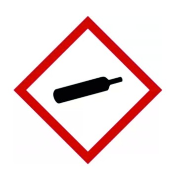 Naklejka piktogram chem PRODUKT POD CIŚNIENIEM