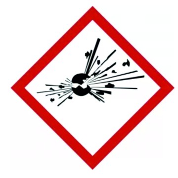 Naklejka piktogram chem PRODUKT WYBUCHOWY