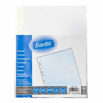 Obwoluty krystal. A5 BANTEX [100] 45mic (folia)