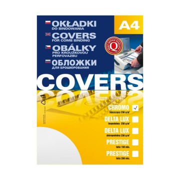 Okładki do bind CHROMOLUX błyszczące [100] białe