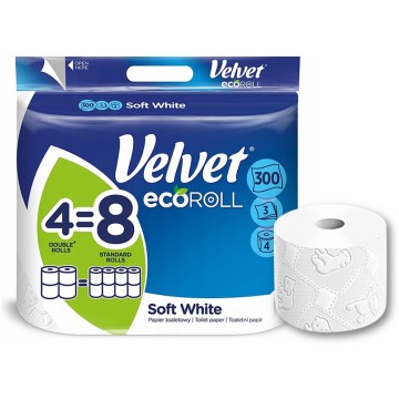 Papier toalet. VELVET DELIKATNIE 3w [4] ECO ROLL