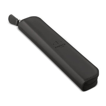 PARKER etui pojedyńcze na suwak czarne