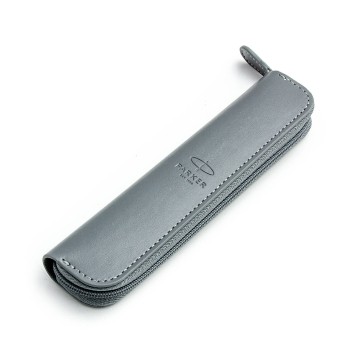PARKER etui pojedyńcze na suwak szare