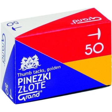 Pinezki metalowe GRAND [50] złote