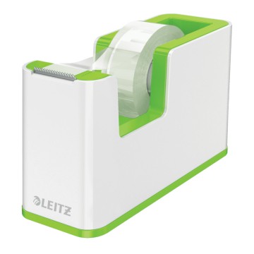 Podajnik do taśmy LEITZ WOW DUAL biały z zielonym