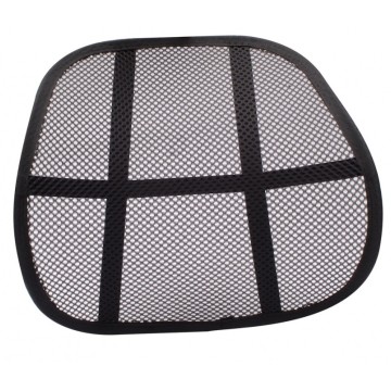 Podpórka pod plecy Q-CONNECT siatka mesh czarna