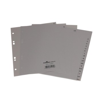 Przekładki A5 DURABLE A-Z szare