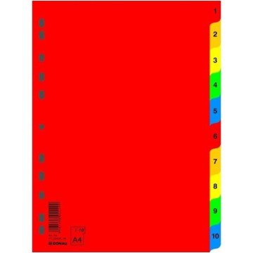 Przekładki do segr. A4/10 DONAU PP kolor